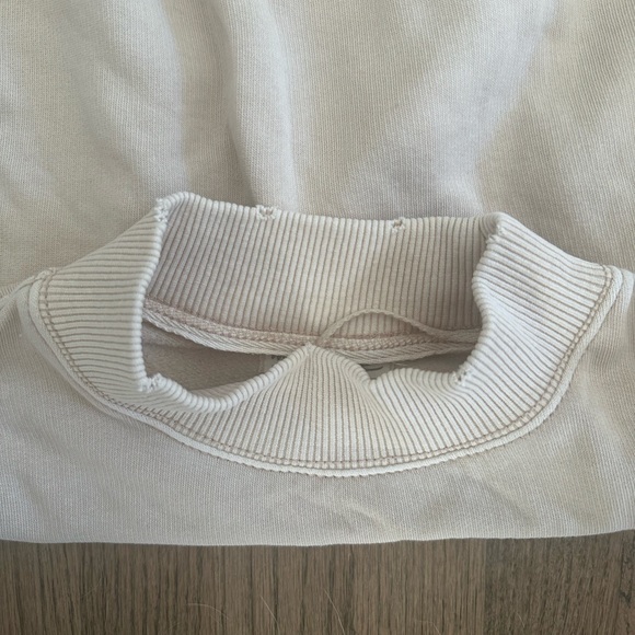 Free People We The Free Nikki Sweatshirt-Champagne Color-Size Small - Picture 6 of 10